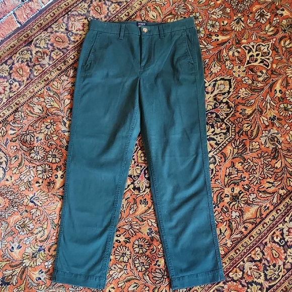 J. Crew High Rise Girlfriend Chino 4 Dark Teal - Picture 1 of 14